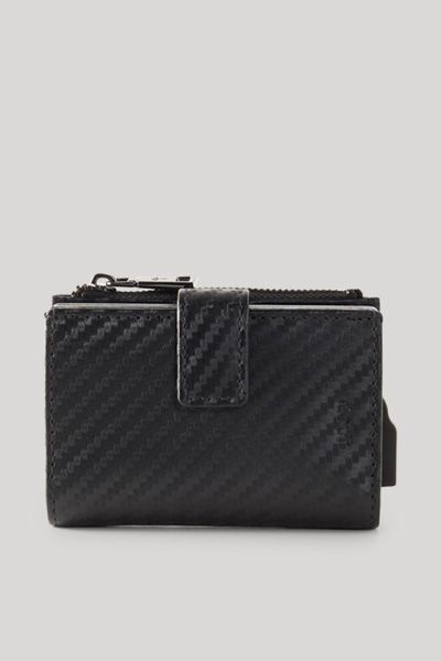 Joop! Volterra C-Four E-Cage Kartenhalter aus schwarzem Leder