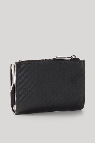 Joop! Volterra C-Four E-Cage Kartenhalter aus schwarzem Leder