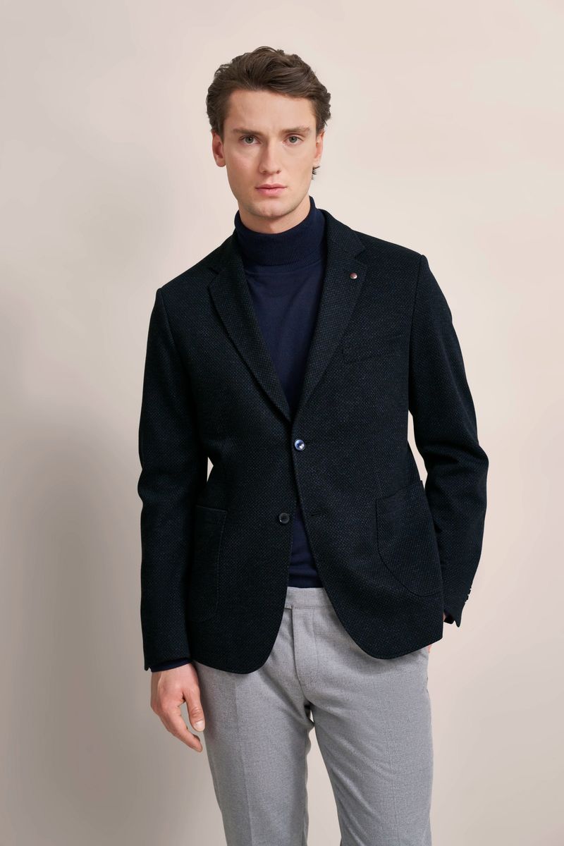 Modern geschnittenes Baumwollmischungs-Sakko