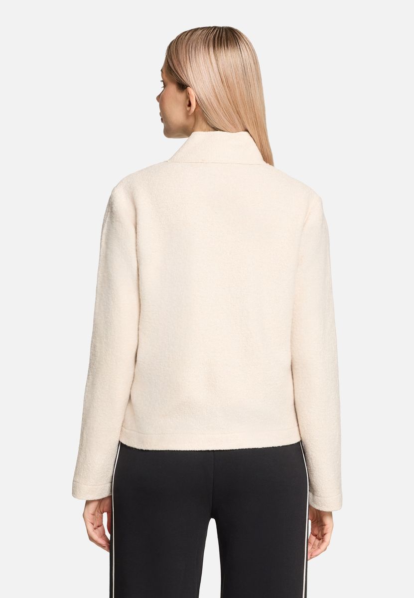 Elegante Jacke mit Knopfleiste und Stehkragen