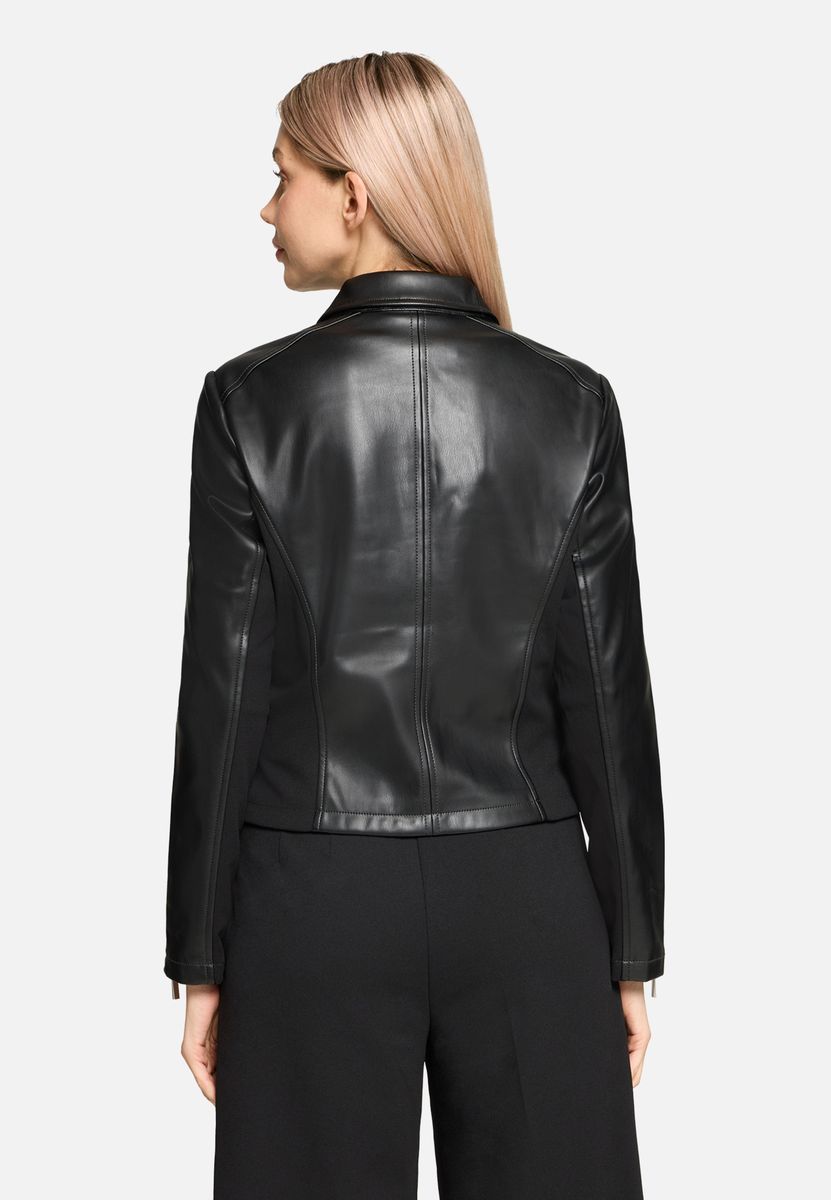 Klassische Bikerjacke aus Kunstleder