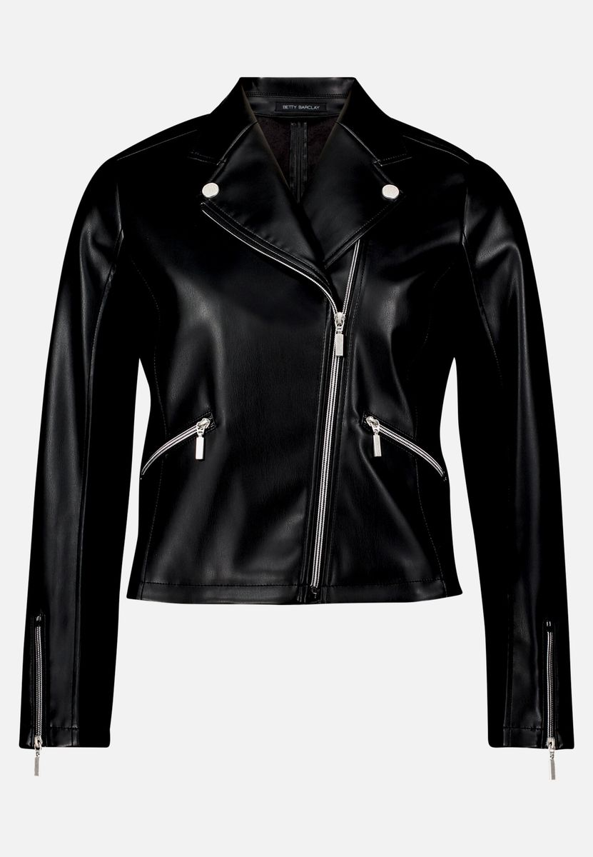 Klassische Bikerjacke aus Kunstleder
