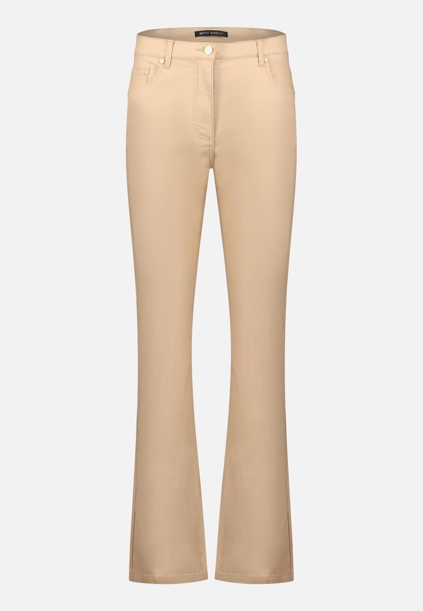 Schlanke Bootcut-Hose mit hohem Bund