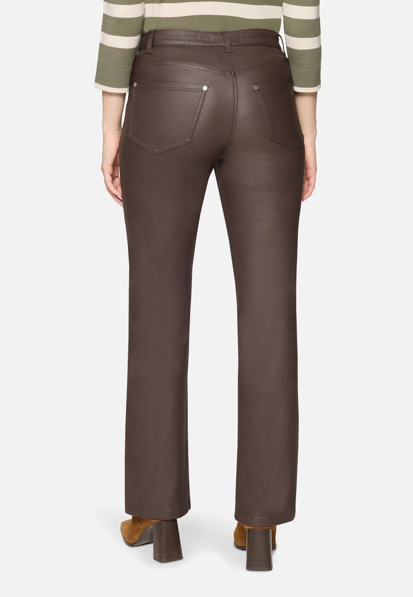 Schlanke Bootcut-Hose mit hohem Bund
