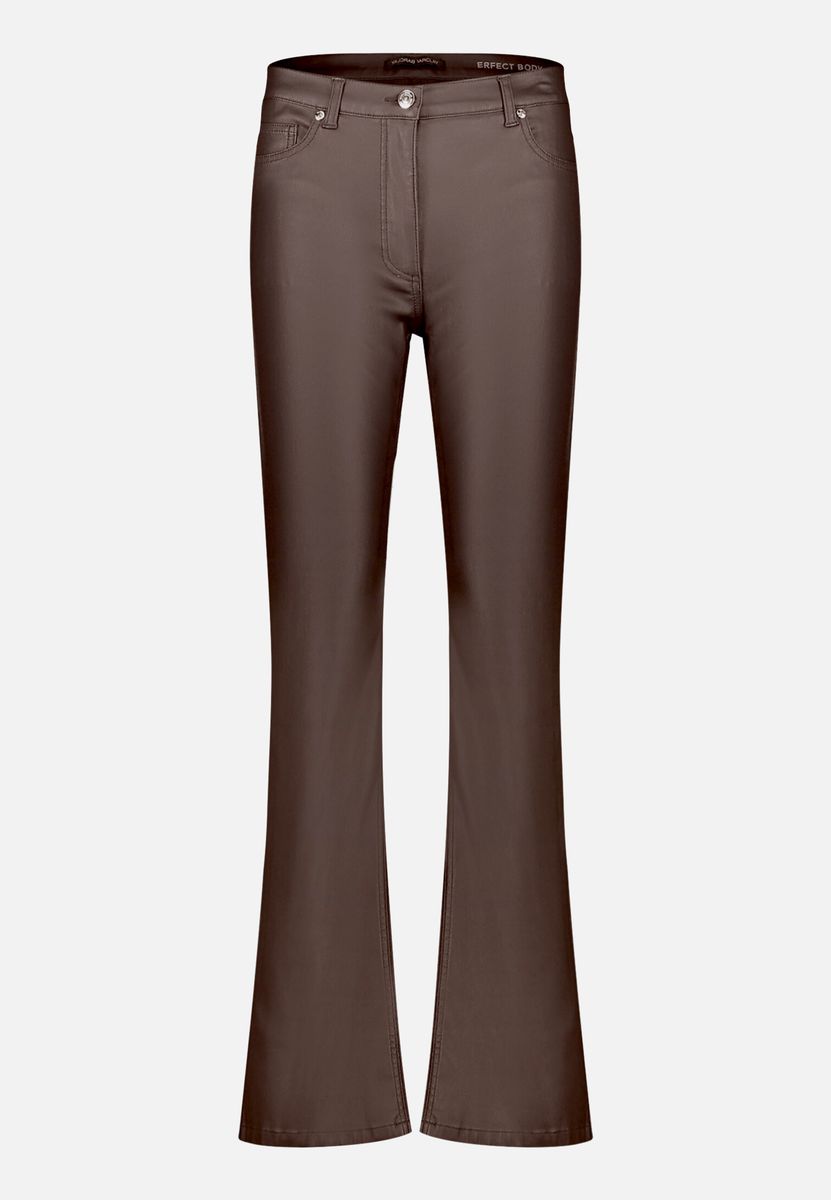 Schlanke Bootcut-Hose mit hohem Bund