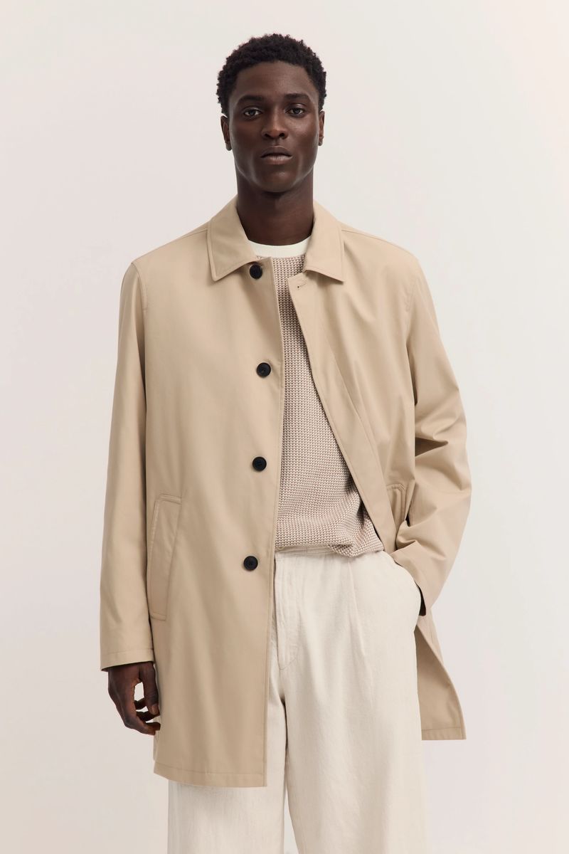 Leichter Baumwollmischung Trenchcoat