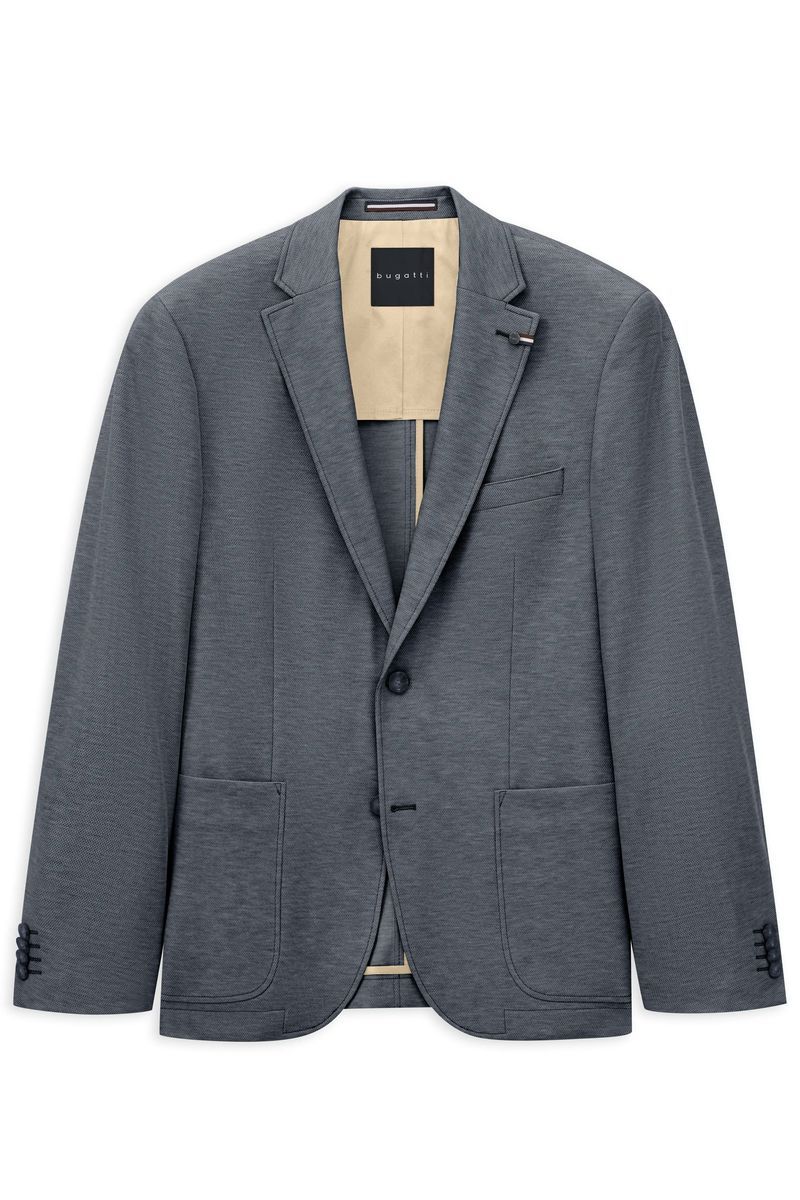 Strukturiertes Jersey-Strick-Sakko