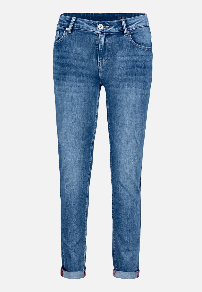 Schmale Stretch Denim Jeans