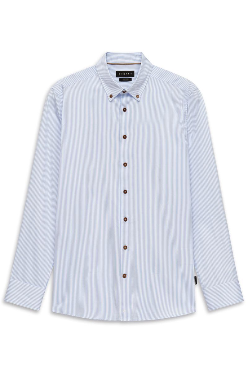 Hellblau gestreiftes Modern Fit Hemd