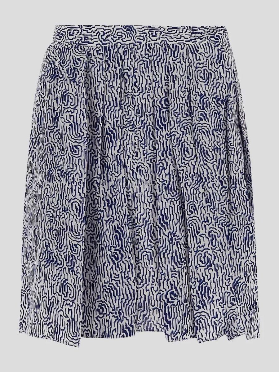 Isabel Marant - Minirock Violaine mit All-Over Print - Größe 38 - blue