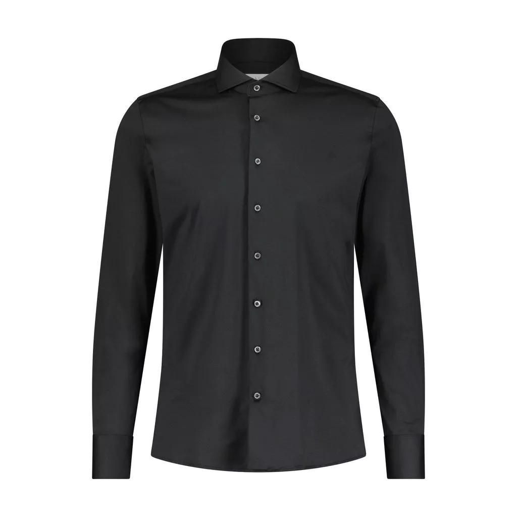 fakts - Slim-Fit Hemd aus Jersey - Größe 3XL - black