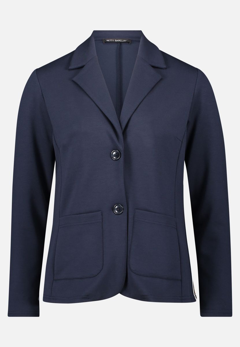 Taillierter Jersey-Strickblazer mit Taschen