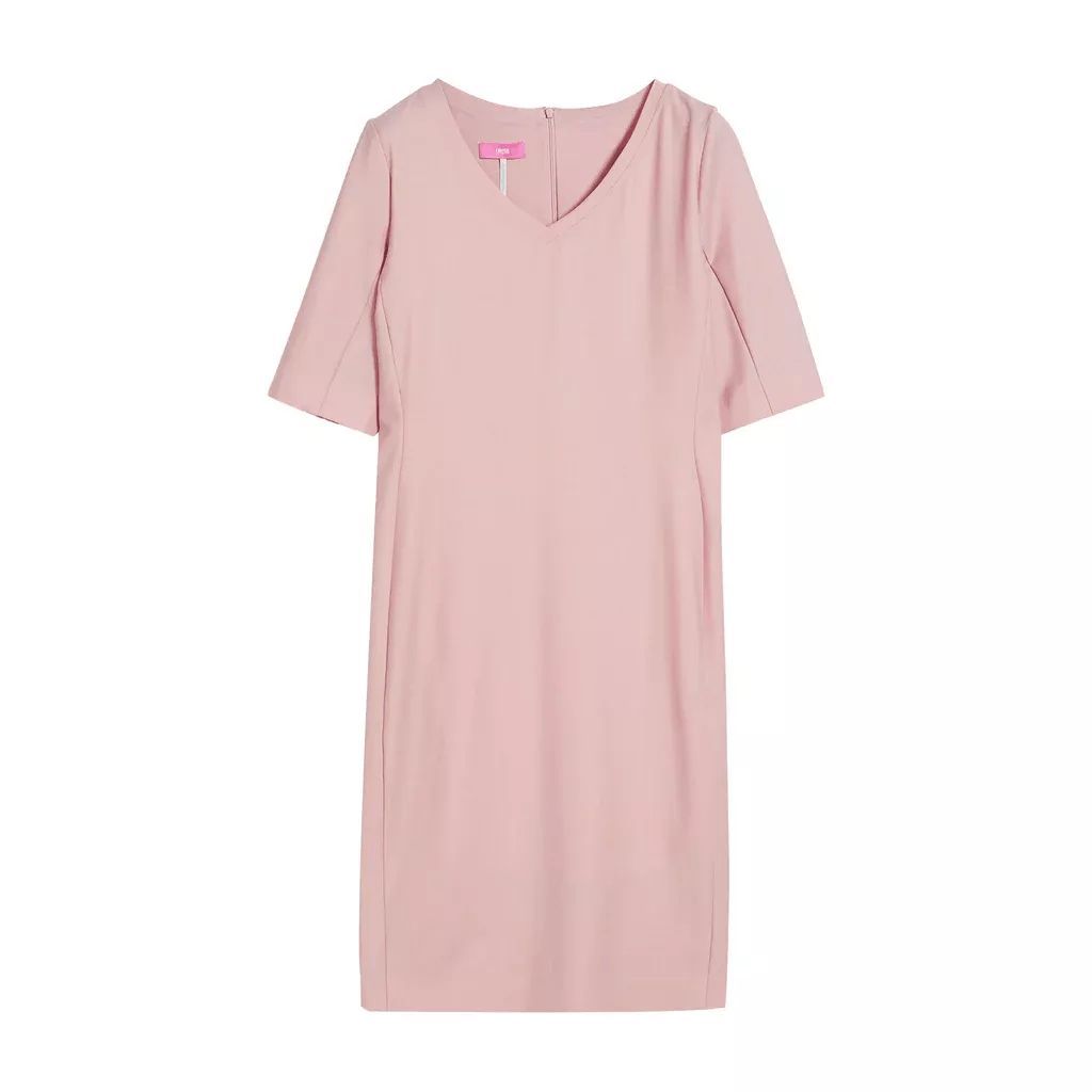 Cinque - Kleid mit Schurwolle und V-Ausschnitt - Größe 32 - black