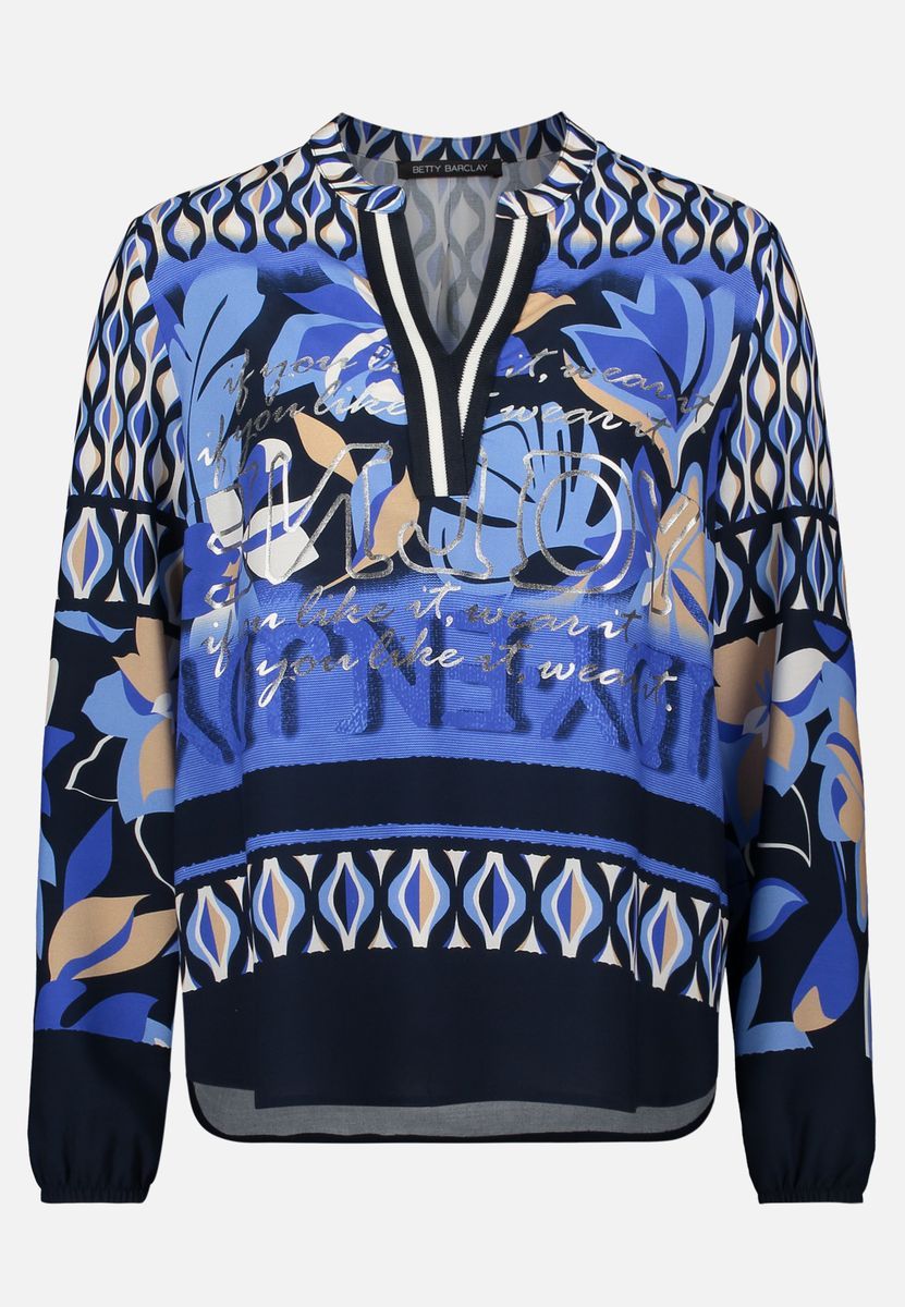 Langarmbluse mit Print