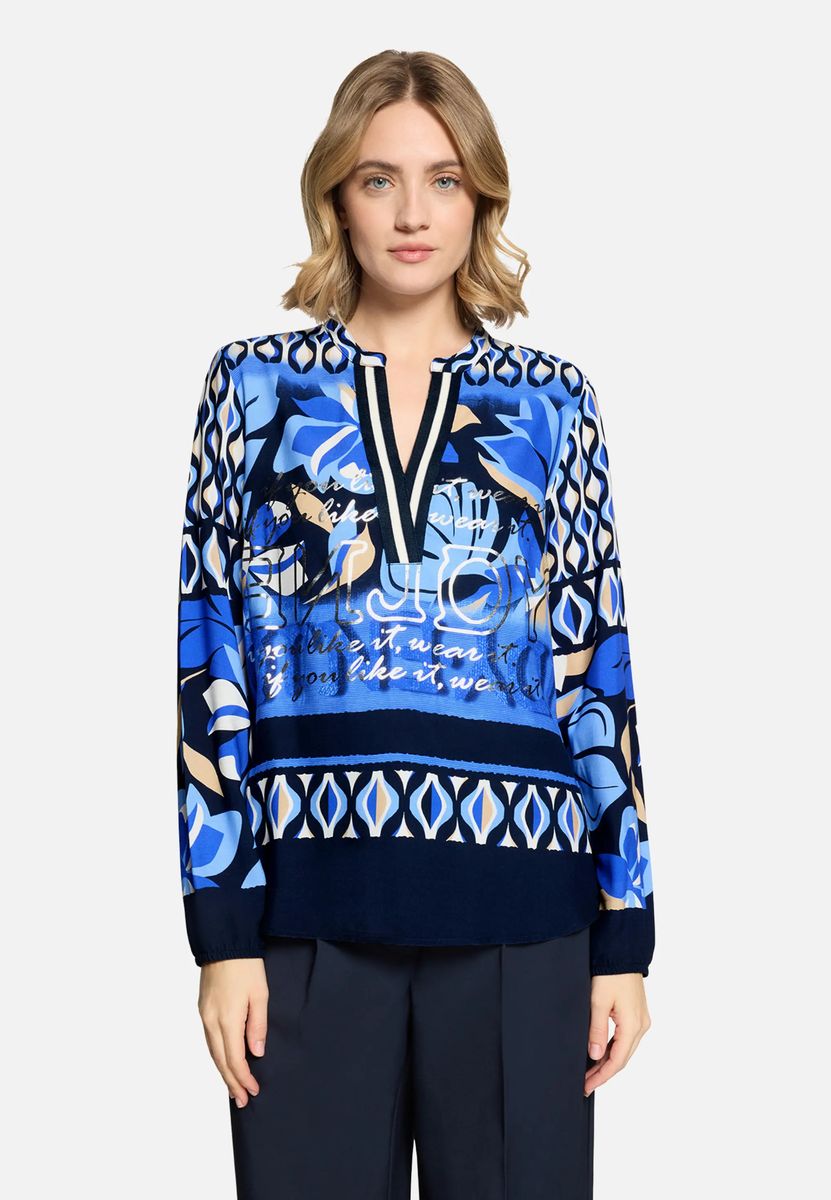 Grafik-Print Longbluse