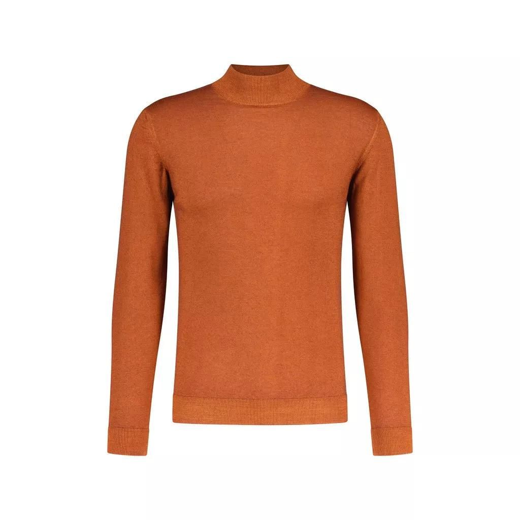 Daniele Fiesoli - Turtleneck Pullover aus Merinowolle - Größe 3XL - orange