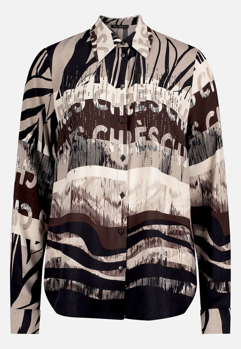 Hemdbluse mit Schmucksteinen