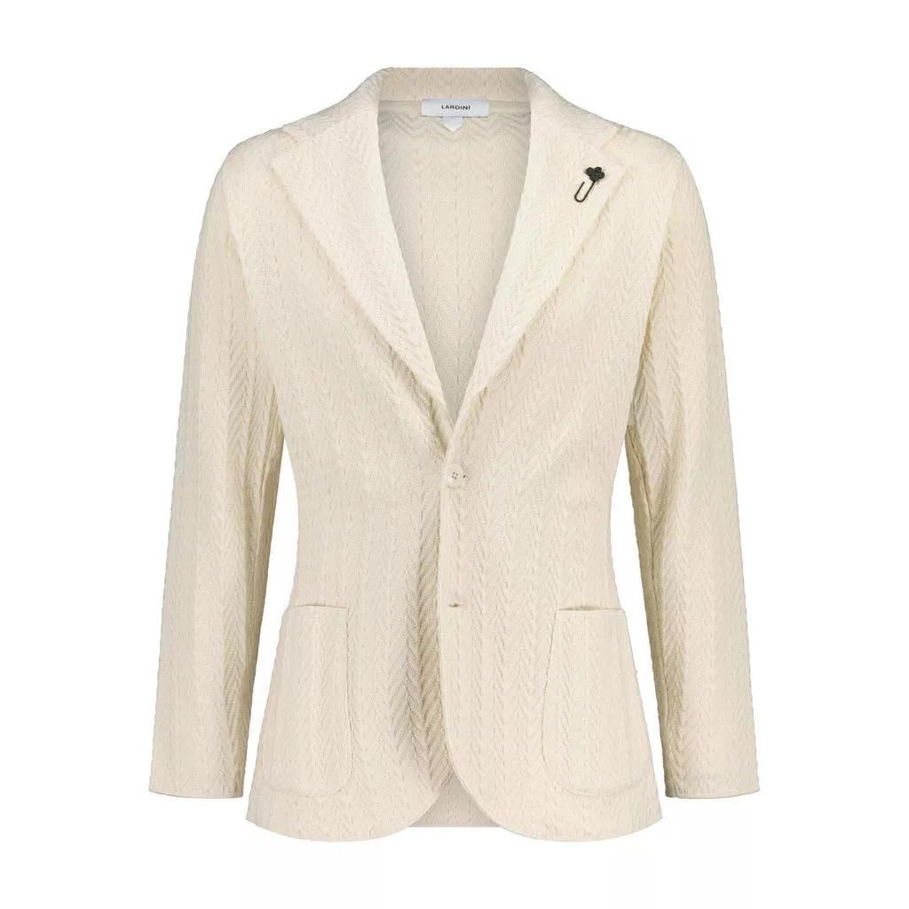 Lardini - Sakko aus Strick - Größe XXL - beige