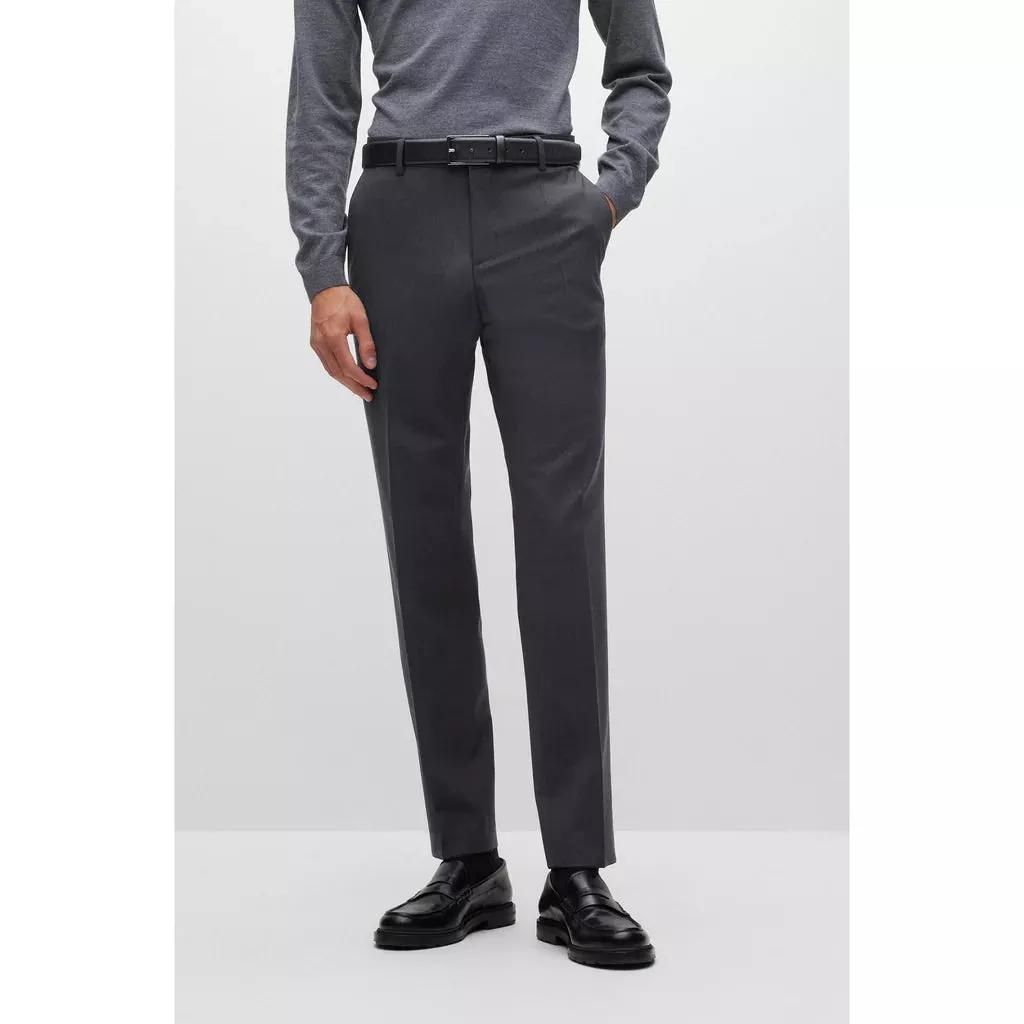 Boss - Slim-Fit Businesshose Genius - Größe 46 - grau