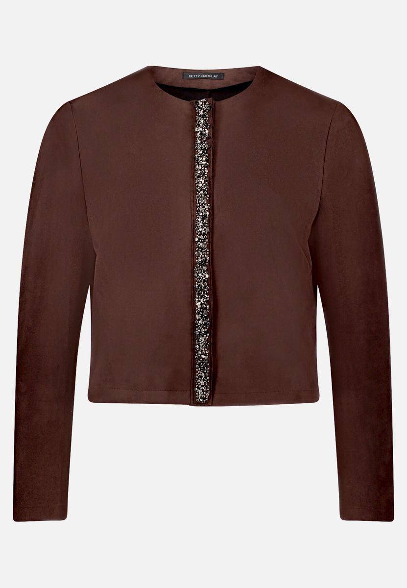 Blazer-Jacke mit aufgesetzten Taschen