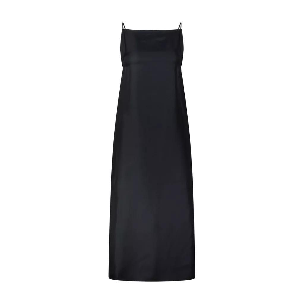 LouLou - Twill-Kleid Sulum aus Seide - Größe S - black
