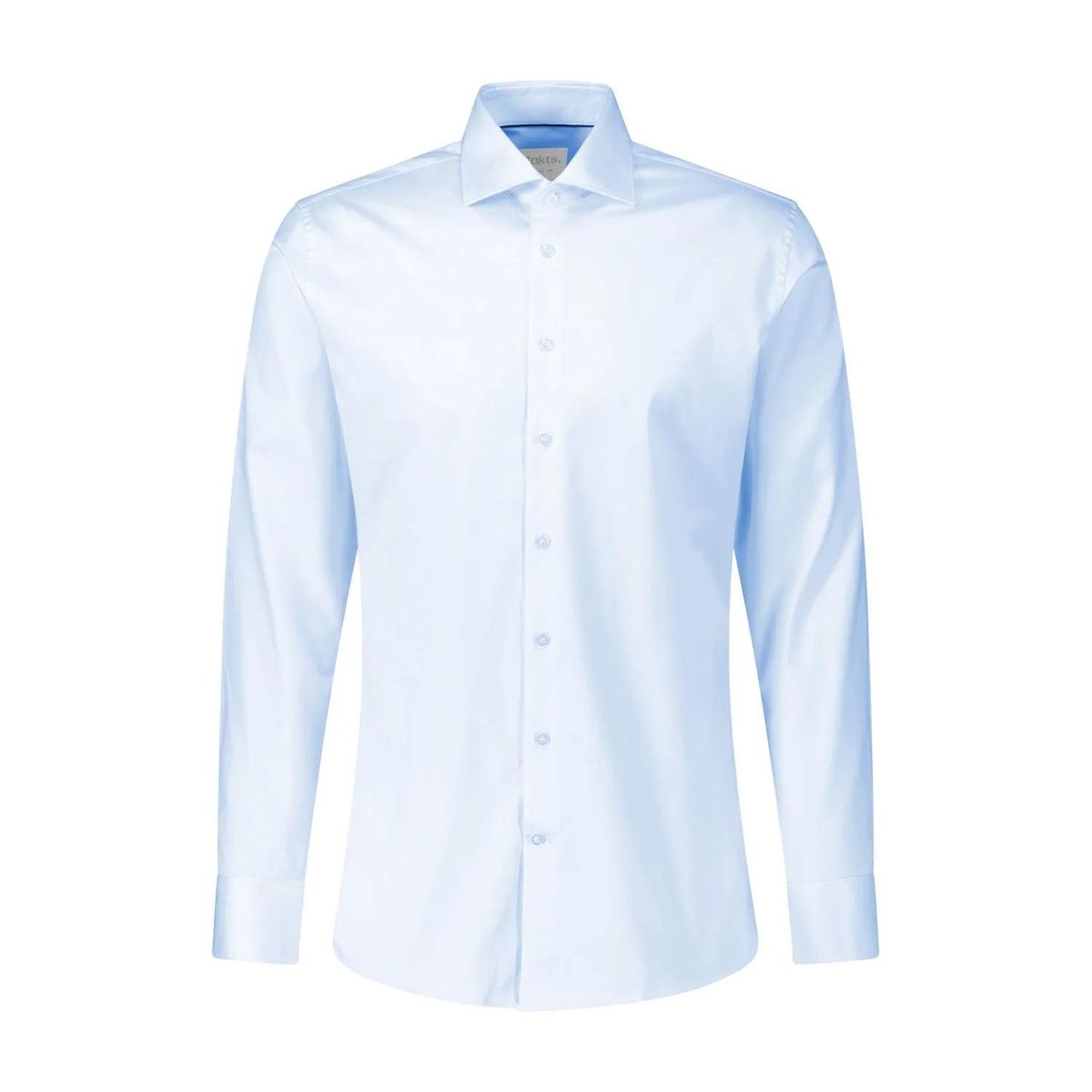 fakts - Slim-Fit Hemd aus Baumwolle - Größe 38 - weiß