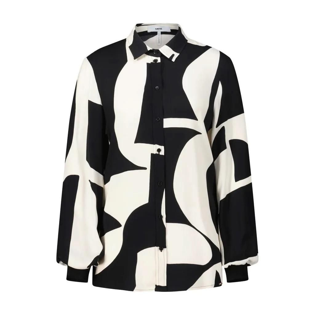 Cinque - Monochrome Hemdbluse Citato - Größe 40 - schwarz