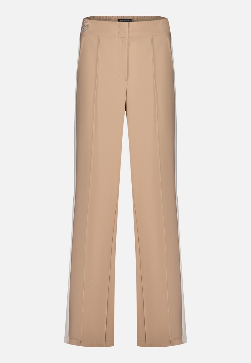 Elegante Hose mit lockerer Passform und Seitenstreifen