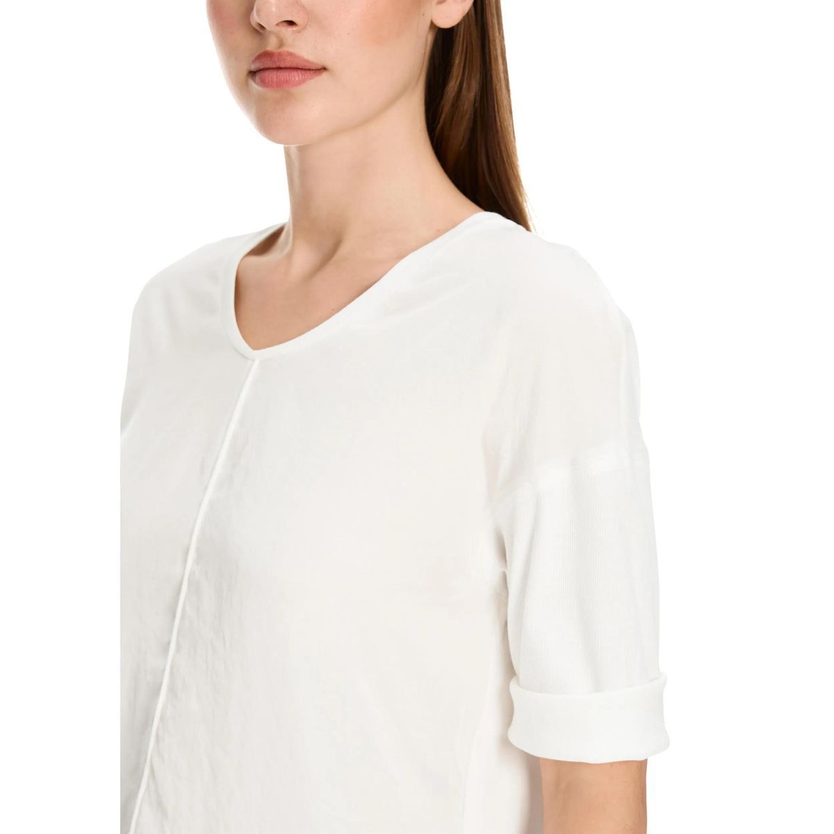 Marc Cain - Blusenshirt - Größe 44 - weiß