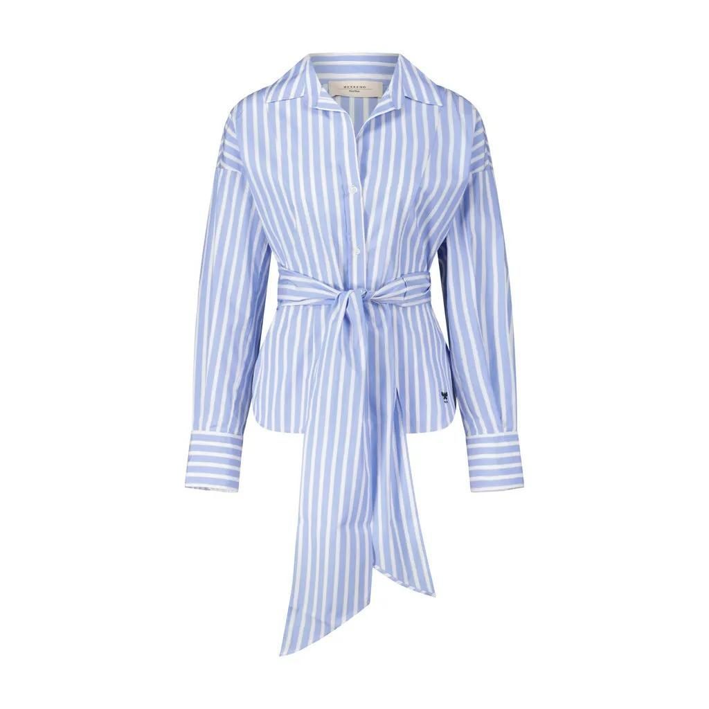 WEEKEND Max Mara - Gestreifte Hemdbluse Torino - Größe 42 - blau