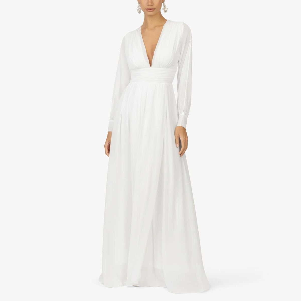 Kraimod - Abendkleid - Größe 34 DAMEN - weiß