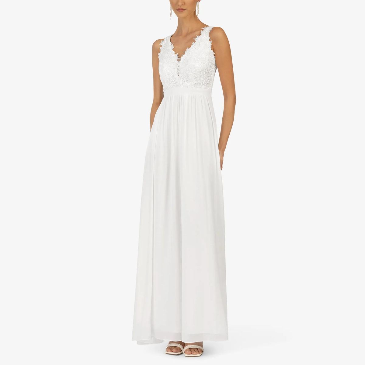 Kraimod - Abendkleid - Größe 34 DAMEN - weiß