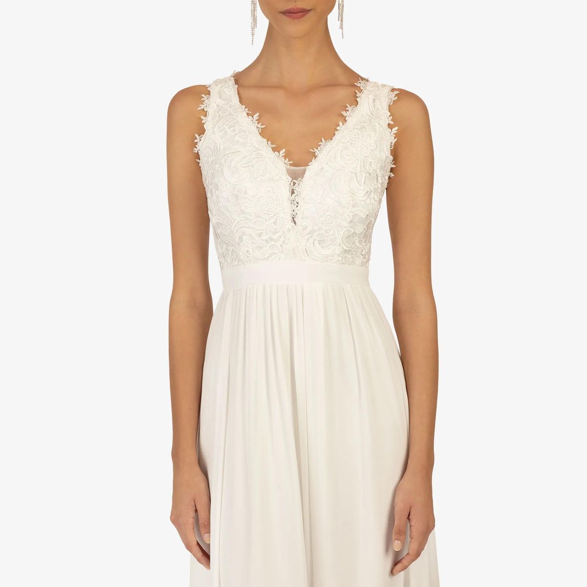 Kraimod - Abendkleid - Größe 34 DAMEN - weiß