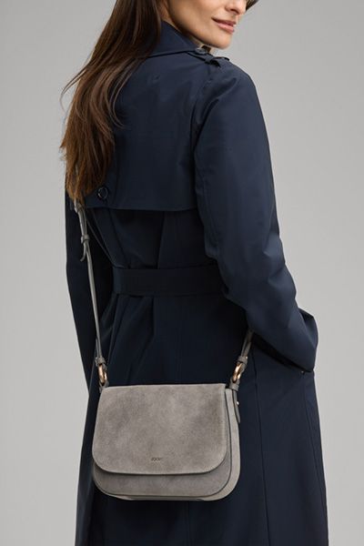 Joop! Sofista Dolce Esmera graue Wildleder Schultertasche