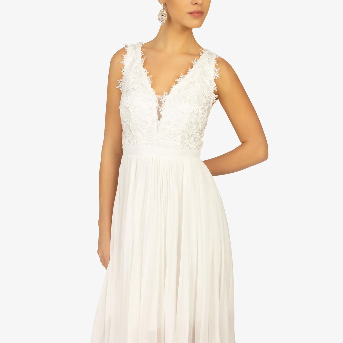 Kraimod - Cocktailkleid - Größe 34 DAMEN - weiß