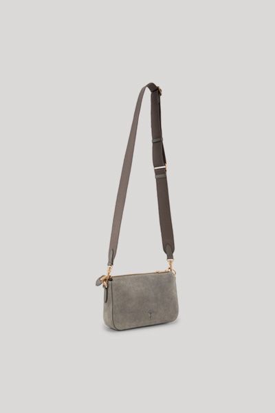 JOOP! Sofista Dolce Jasmina Schultertasche aus grauem Wildleder