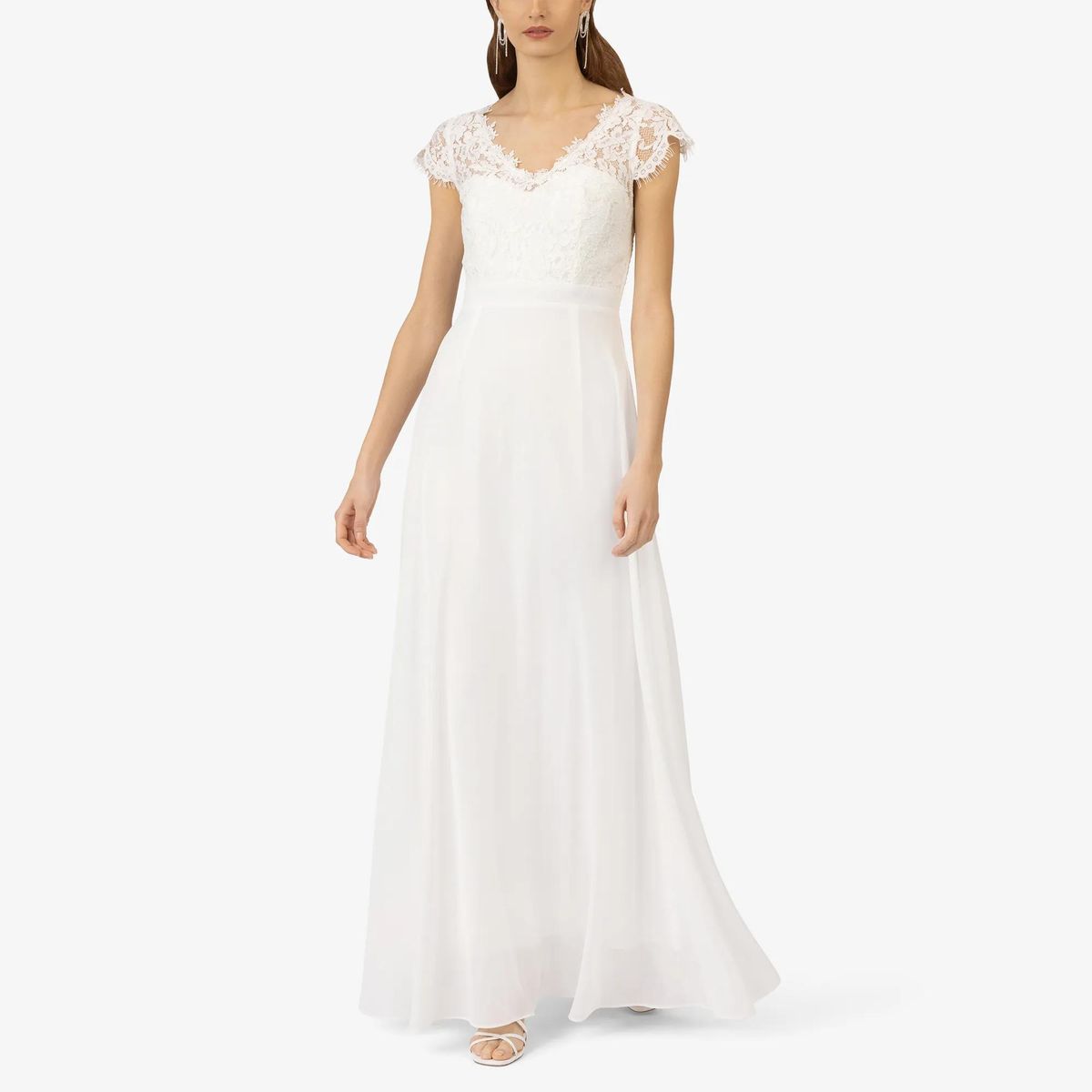 Kraimod - Abendkleid - Größe 34 DAMEN - weiß