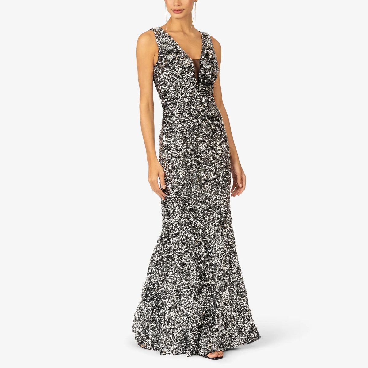 Kraimod - Abendkleid - Größe 34 DAMEN - silberfarben