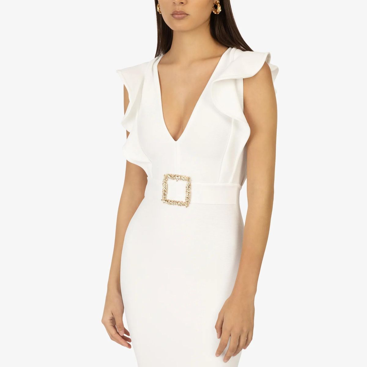 Kraimod - Bandagekleid - Größe 34 DAMEN - weiß