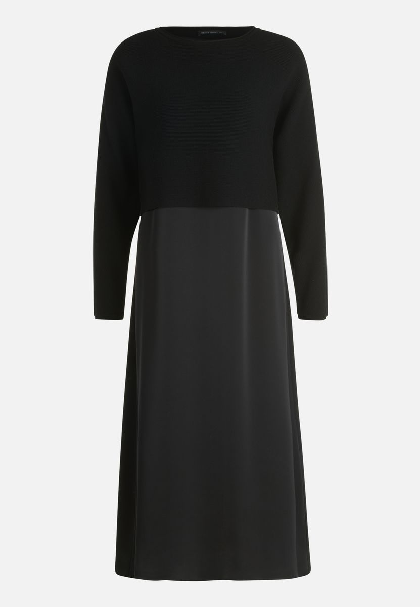 Elegantes Midikleid mit U-Boot-Ausschnitt