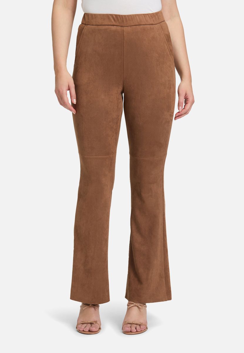 Schlupfhose mit geometrischem Muster, Slim Fit