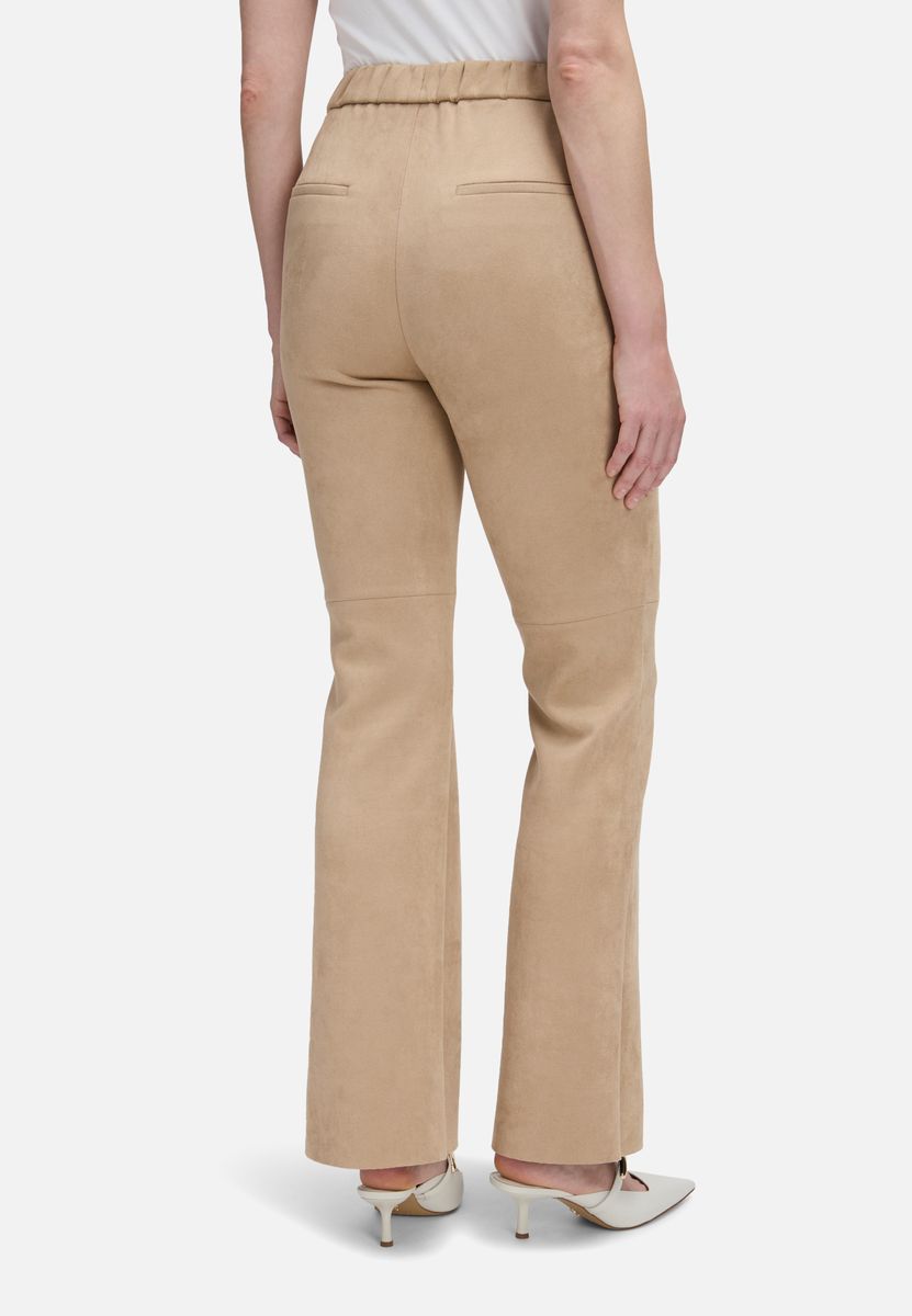 Schlupfhose mit geometrischem Muster, Slim Fit