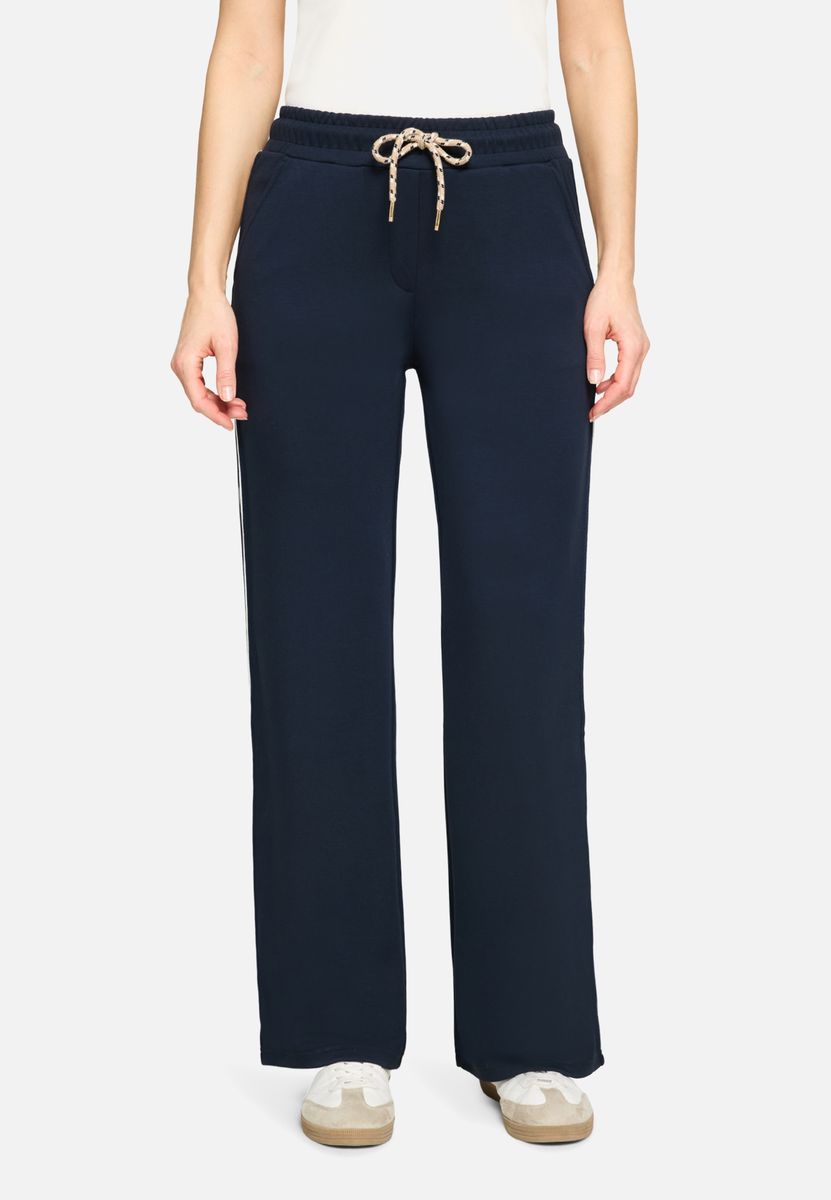 Relaxte Schlupfhose mit Kordelzug