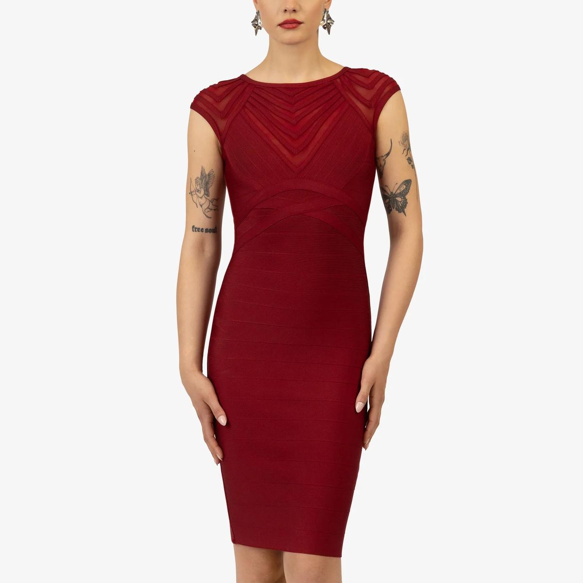 Kraimod - Bandagekleid - Größe 34 DAMEN - rot