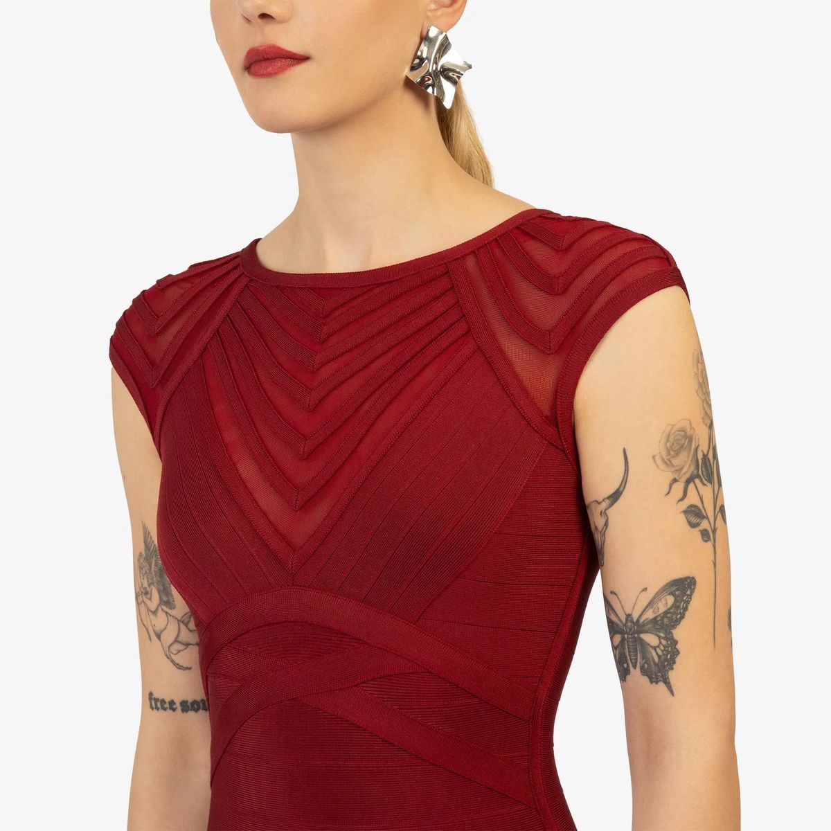 Kraimod - Bandagekleid - Größe 34 DAMEN - rot