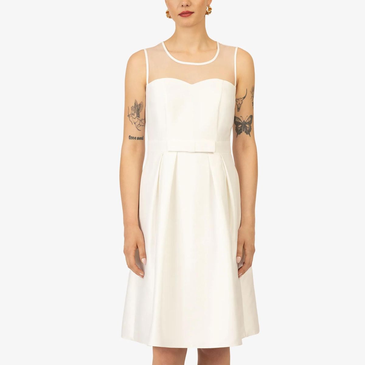 Kraimod - Cocktailkleid - Größe 34 DAMEN - creme