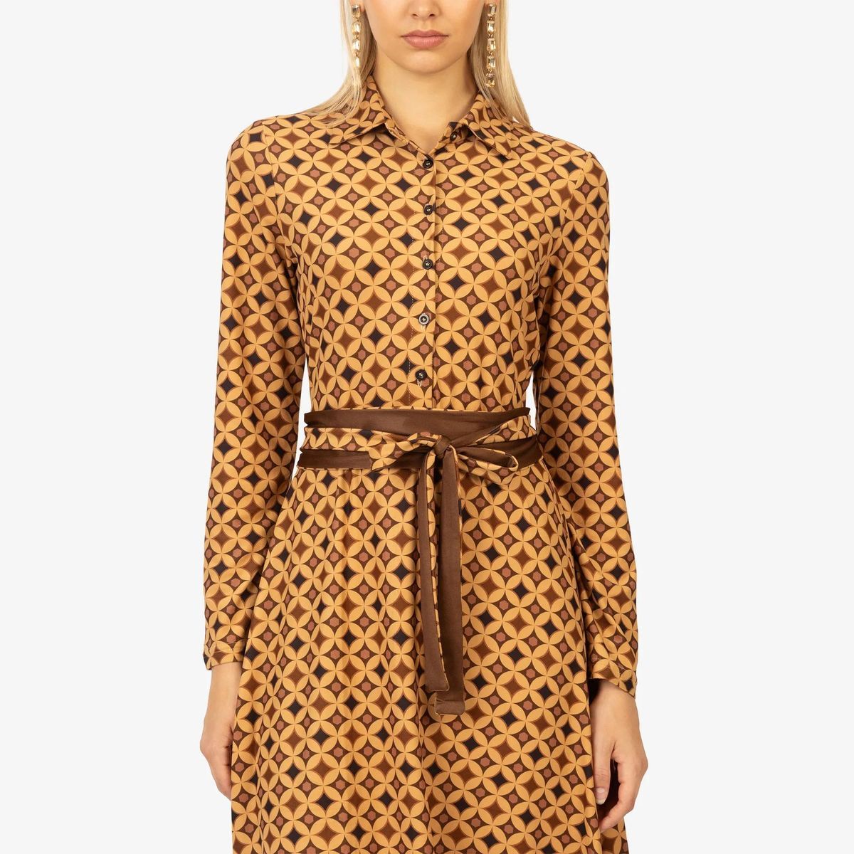 Kraimod - Hemdblusenkleid - Größe 34 DAMEN - beige