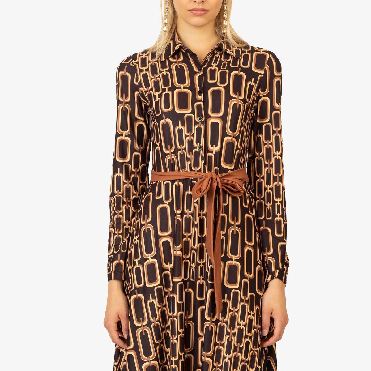 Kraimod - Midikleid - Größe 34 DAMEN - braun