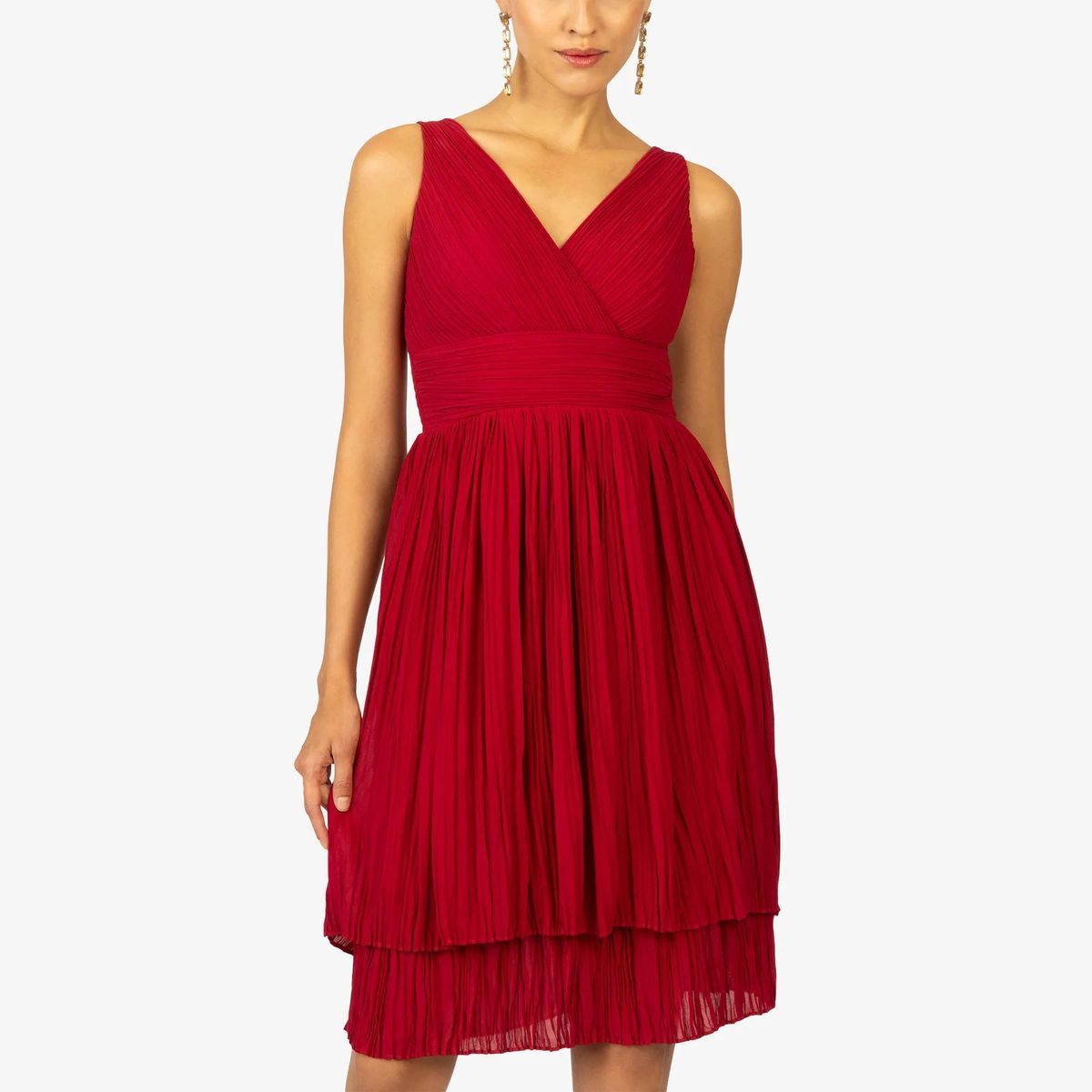 Kraimod - Cocktailkleid - Größe 34 DAMEN - rot