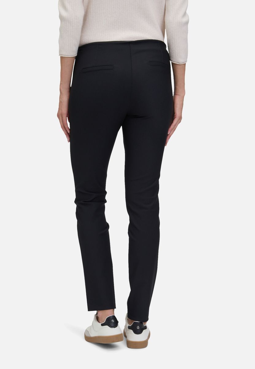 Schlanke Mid-Waist Hose